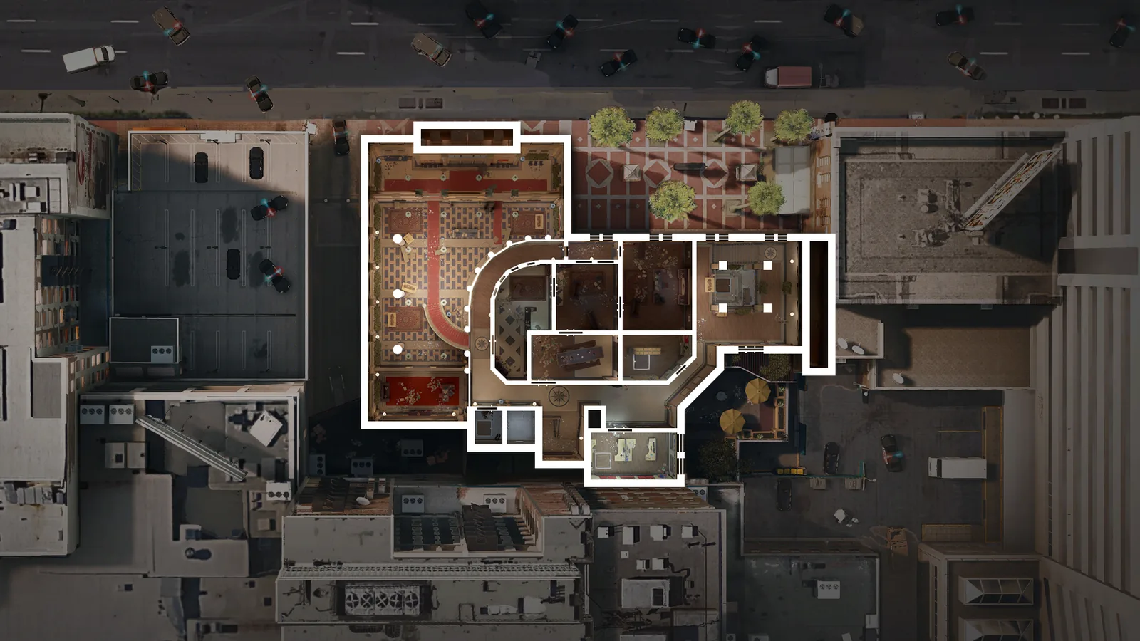 Bank 2F top-down map