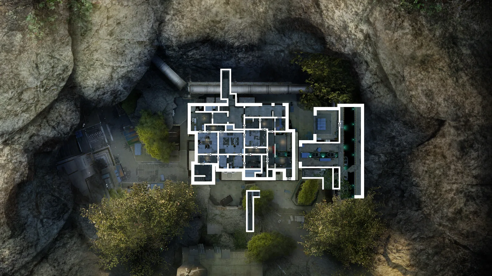 Lair B top-down map