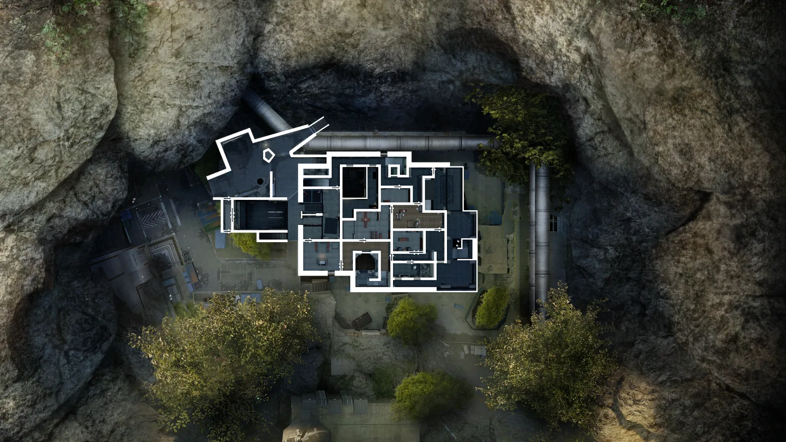 Lair 2F top-down map