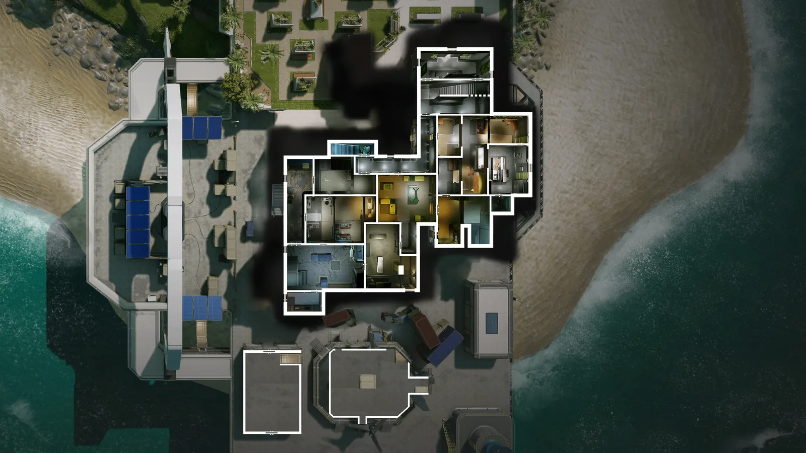 NightHaven Labs 1F top-down map