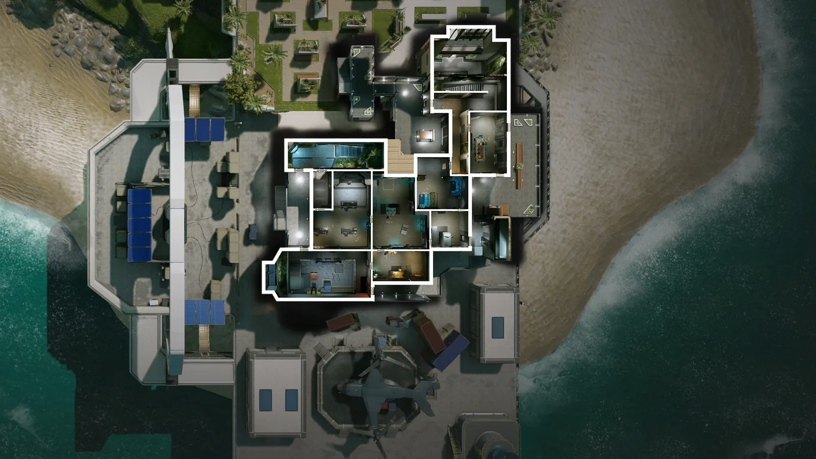 NightHaven Labs 2F top-down map